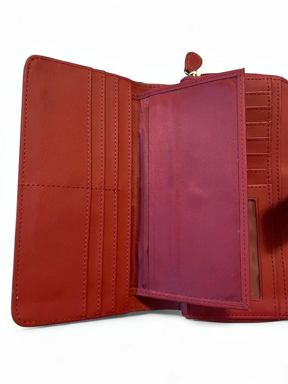 Mundi Red Organizer Wallet - genuine leather